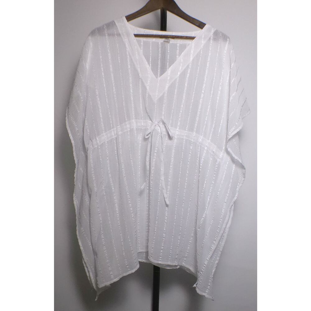 Swimwear Coverup, White, One Size